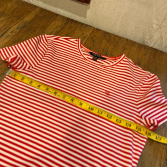 LAUREN RALPH LAUREN – STRIPED COTTON STRETCH TEE – SIZE S/P - Picture 4 of 8
